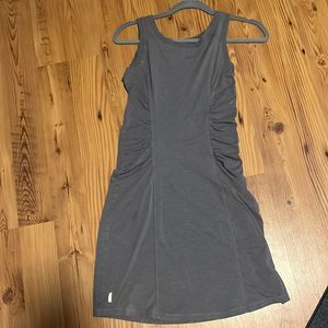 Lolë Organic Wicking Cotton Fitted Gray Dress S